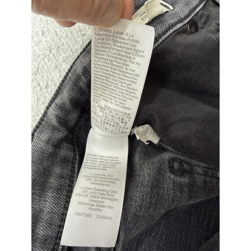 Madewell Curvy Stovepipe Jeans Womens 30 Gray Charcoal Mid Rise Straight 30x25 - Picture 12 of 14